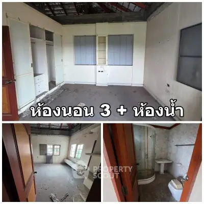 Spacious three-bedroom unit with bathroom, featuring ample storage and natural light.