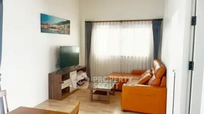 Cozy living room with modern furniture and natural light