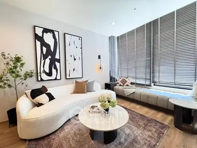 Stylish modern living room with elegant decor and natural light