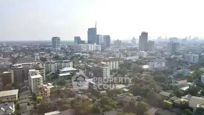 Stunning cityscape view showcasing urban skyline and residential buildings