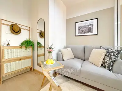 Cozy living room with stylish decor and comfortable seating