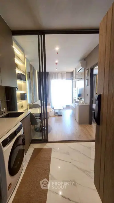 Modern apartment interior with open layout and stylish decor