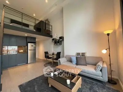 Modern loft apartment with open kitchen and stylish living area