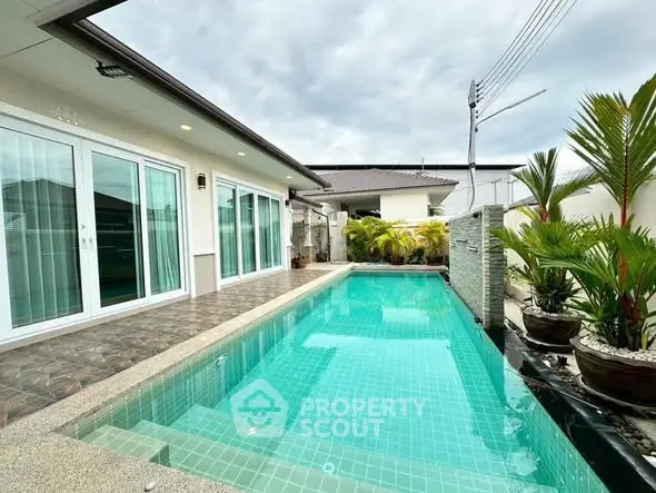 Luxurious villa with private pool and modern design, perfect for relaxation and entertainment.