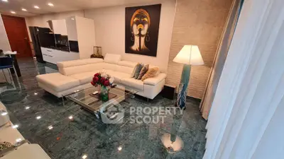 Luxurious living room with modern decor and elegant furnishings