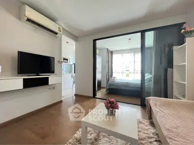 Modern studio apartment with open layout and stylish decor
