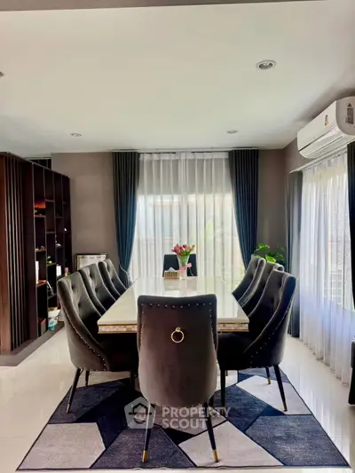 Modern living room with stylish decor and contemporary furniture