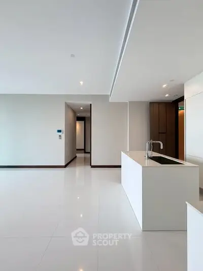 Spacious modern kitchen with sleek design and open layout