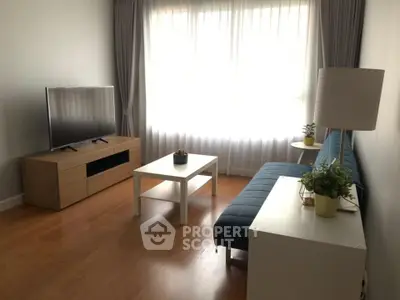 Bright and cozy living room with modern furniture and natural light