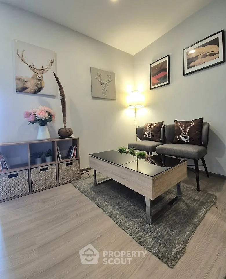 Cozy living room with stylish decor and modern furniture, perfect for relaxation and entertaining.
