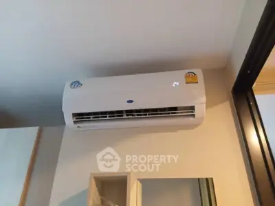 Modern air conditioning unit installed in a stylish interior space, ensuring comfort and efficiency.