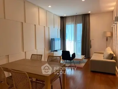 Modern living room with stylish decor and natural light