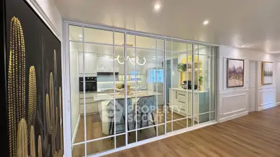 Elegant open kitchen with modern design and stylish decor
