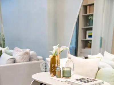 Stylish modern living room with cozy seating and elegant decor