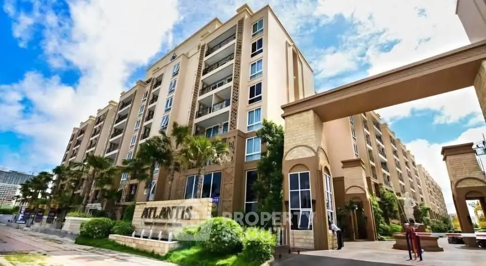 Luxurious Atlantis condominium with stunning architecture and lush landscaping