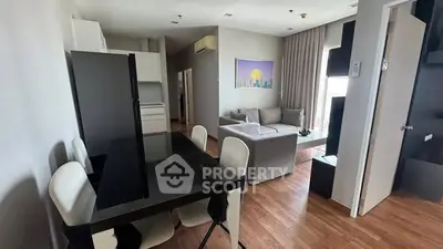 Modern living room with dining area and stylish decor