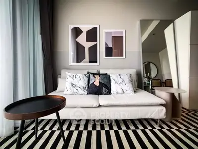 Stylish modern living room with chic decor and elegant furniture