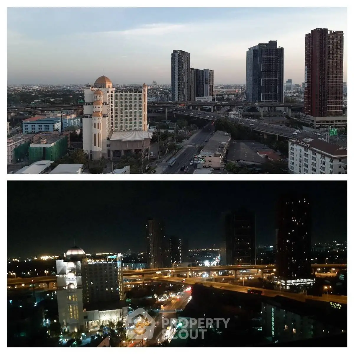Stunning cityscape view showcasing high-rise buildings and vibrant urban skyline, perfect for modern living.