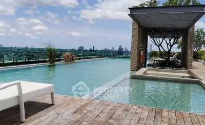 Luxurious rooftop pool with stunning city views and modern design.