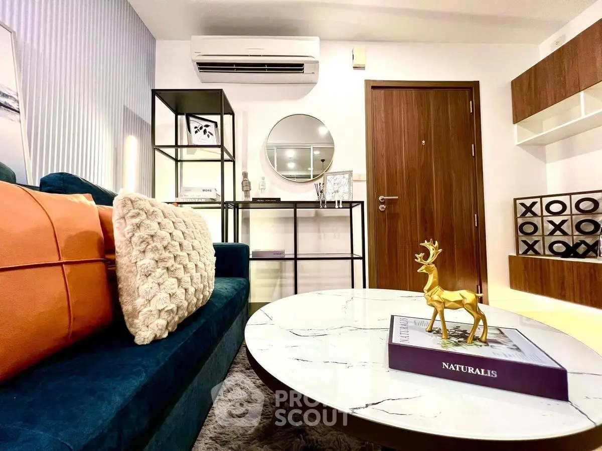 Stylish living room with modern decor and elegant furniture