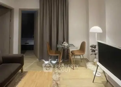 Cozy living room with modern decor and stylish furniture