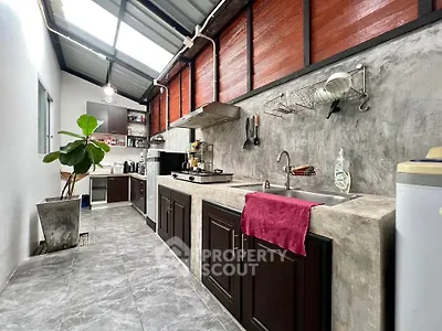 Modern kitchen with open layout and sleek design