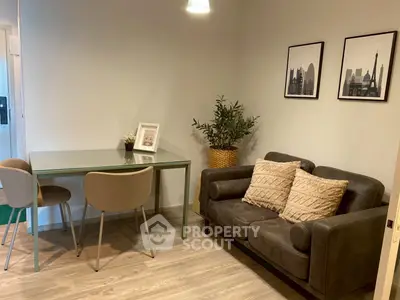 Cozy living room with modern decor and stylish furniture