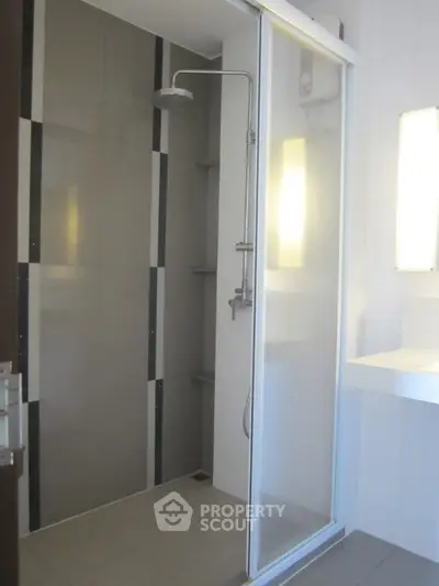 Modern bathroom with sleek shower and contemporary design