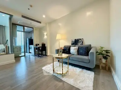 Modern living room with stylish decor and cozy ambiance