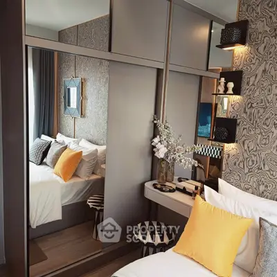 Stylish bedroom with modern decor and elegant design elements