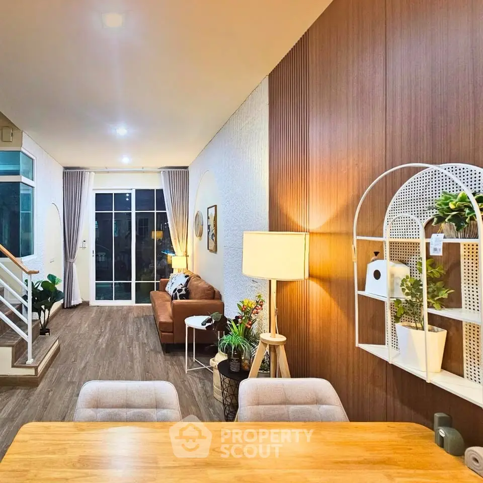 Stylish modern living room with elegant decor and cozy ambiance, featuring a spacious open layout and chic furnishings.