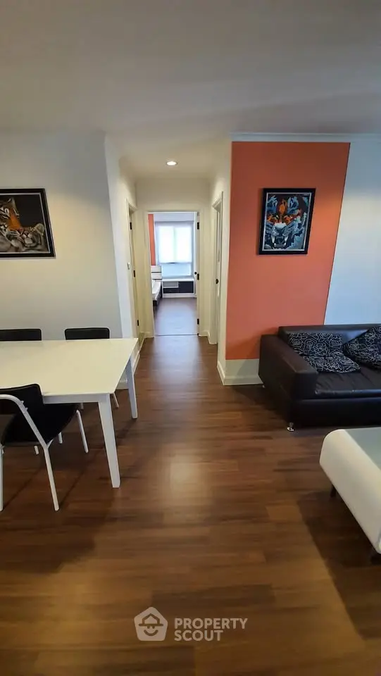 Modern apartment interior with stylish decor and open layout