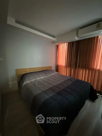 Cozy bedroom with modern design and natural light