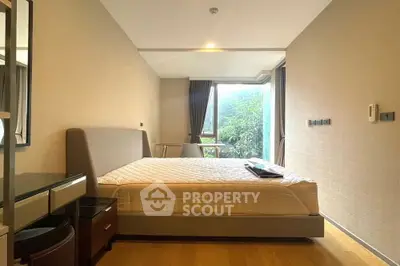 Modern bedroom with stylish decor and cozy ambiance