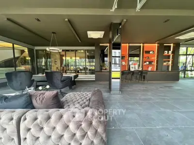 Luxurious modern living room with elegant decor and open layout