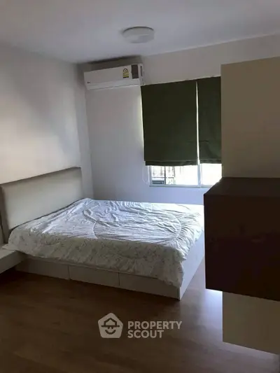 Cozy bedroom with modern design and natural light