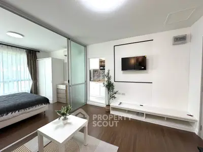 Modern studio apartment with open layout and stylish decor