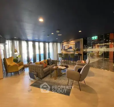 Stylish modern living room with cozy seating and elegant decor