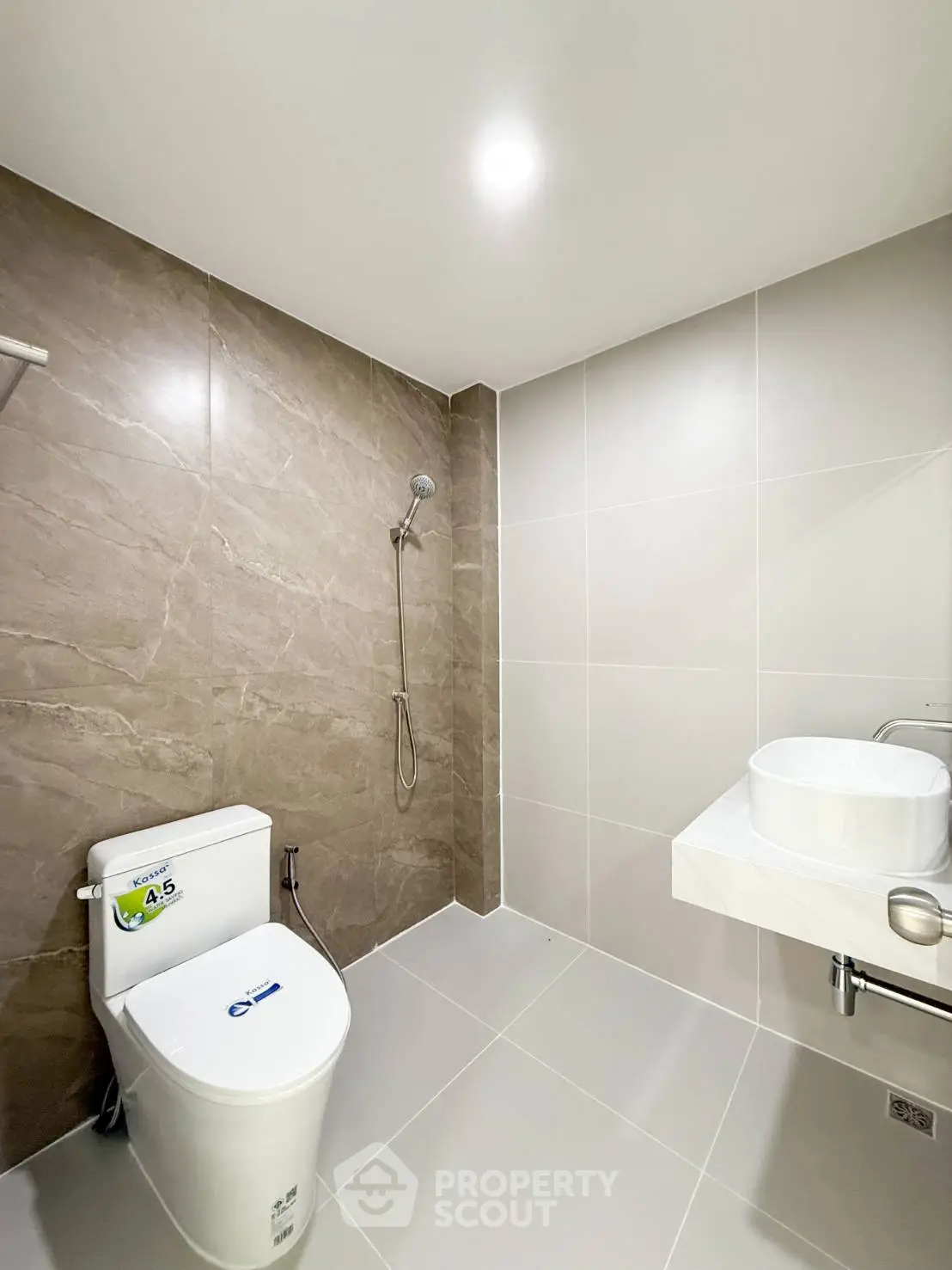 Modern bathroom with sleek design and high-quality fixtures