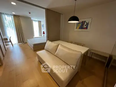 Modern studio apartment with open layout and stylish decor