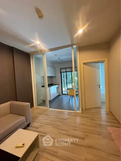 Modern apartment interior with open layout and natural light