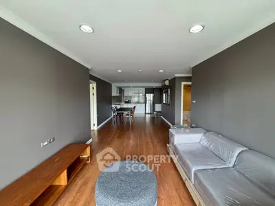 Spacious living room with modern decor and open layout