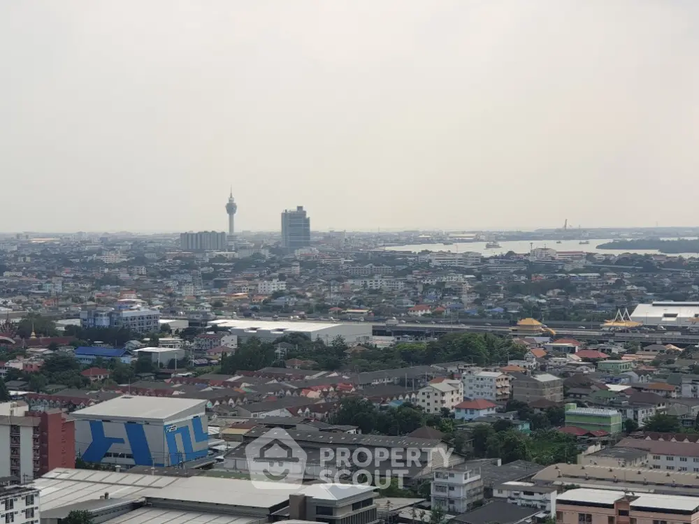 Stunning cityscape view showcasing urban skyline and distant landmarks.