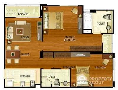  2 Bedrooms Apartment at Y O Place-3