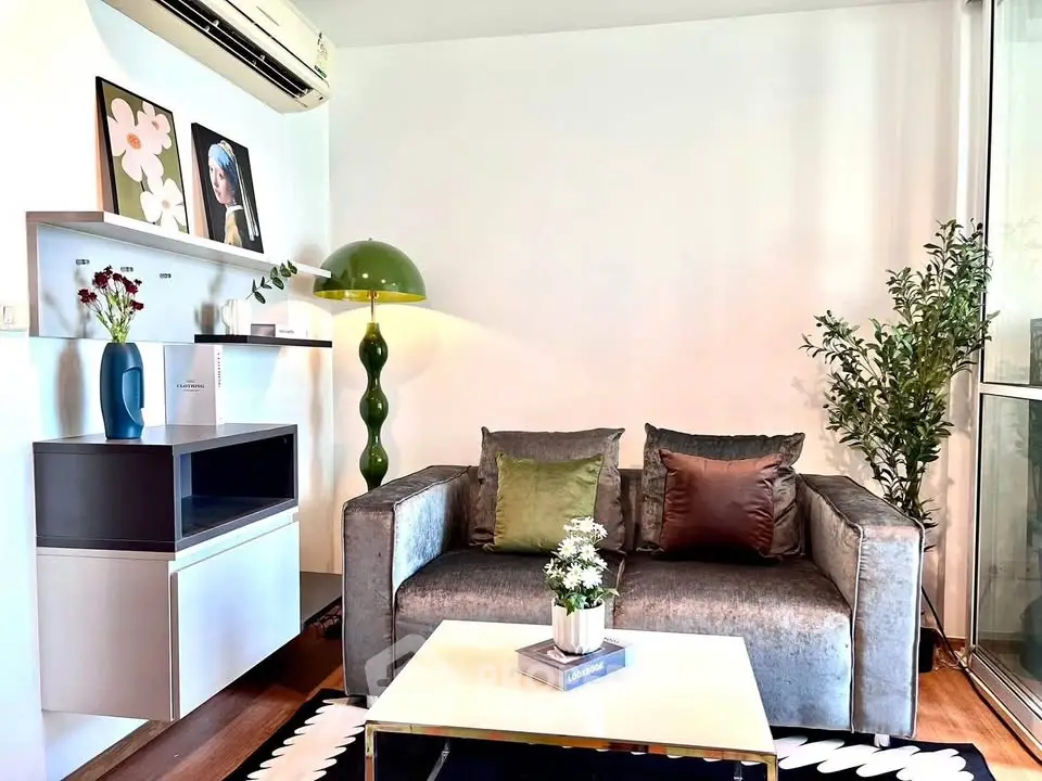 Stylish living room with modern decor and natural light