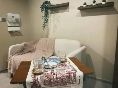 Cozy living room corner with modern decor and comfortable seating
