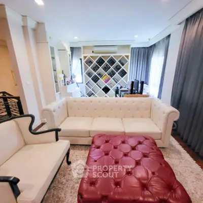 Elegant living room with plush seating and stylish decor