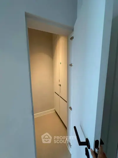 Minimalist storage room with sleek design and ample space