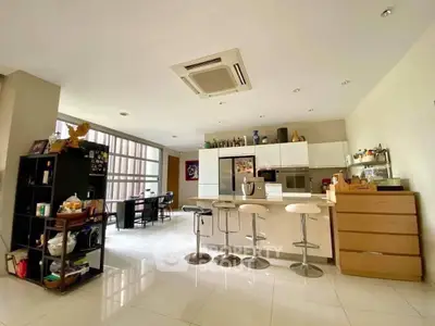 Spacious modern kitchen with open layout and sleek appliances