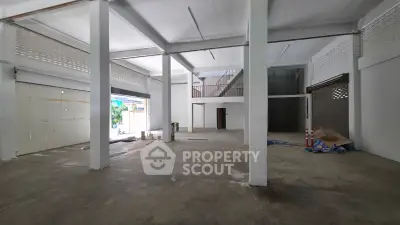 Spacious commercial property with high ceilings and open layout, ideal for retail or office space.
